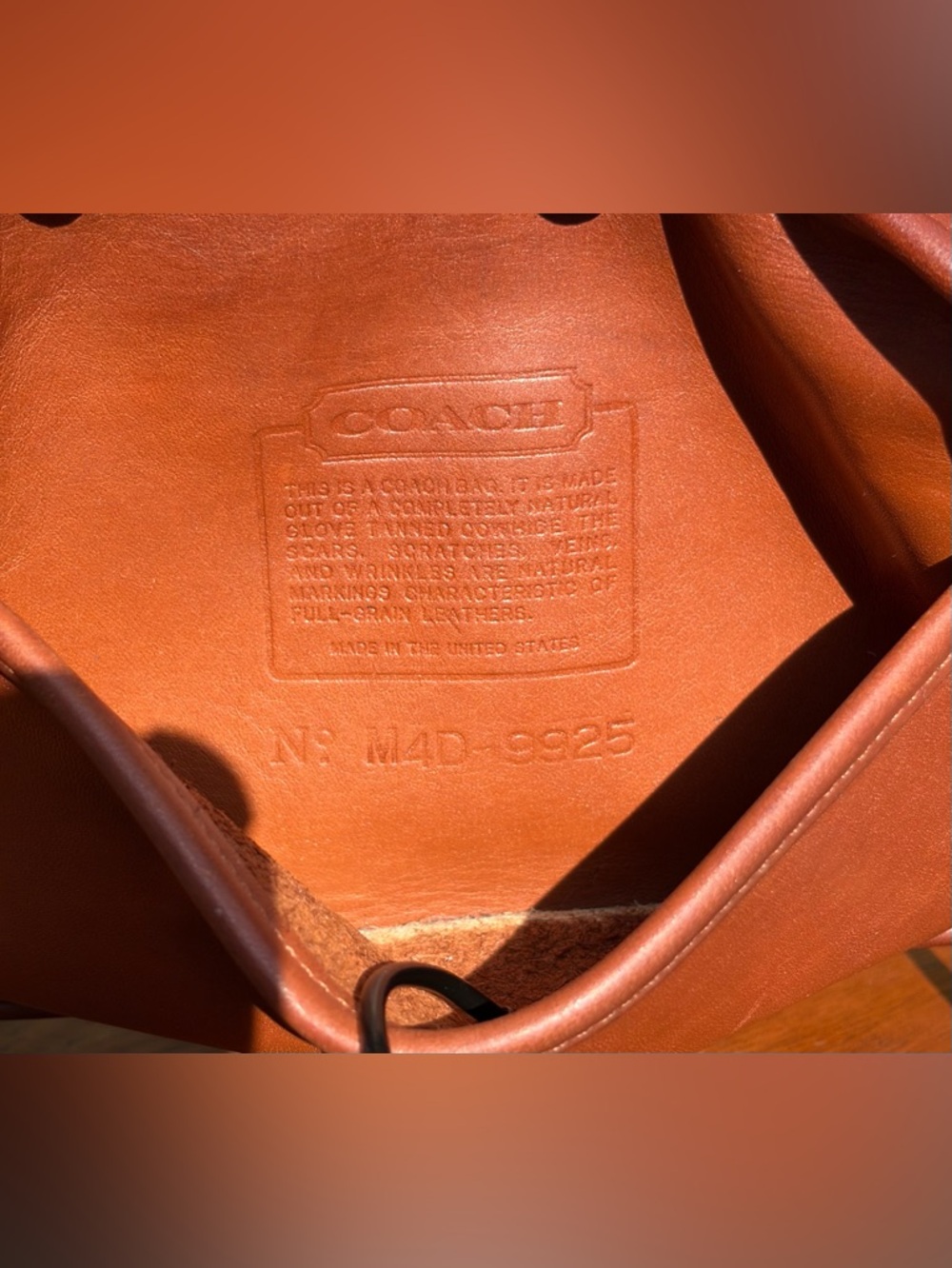 Vintage COACH Carnival Crossbody Saddle Brown Leather 9925 - Picture 7 of 17